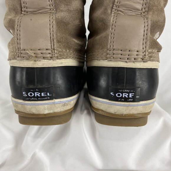 Sorel Joan of Arctic Beige Suede Winter Boots Women's Size 5 - Picture 8 of 12